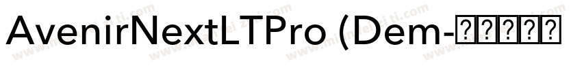 AvenirNextLTPro (Dem字体转换